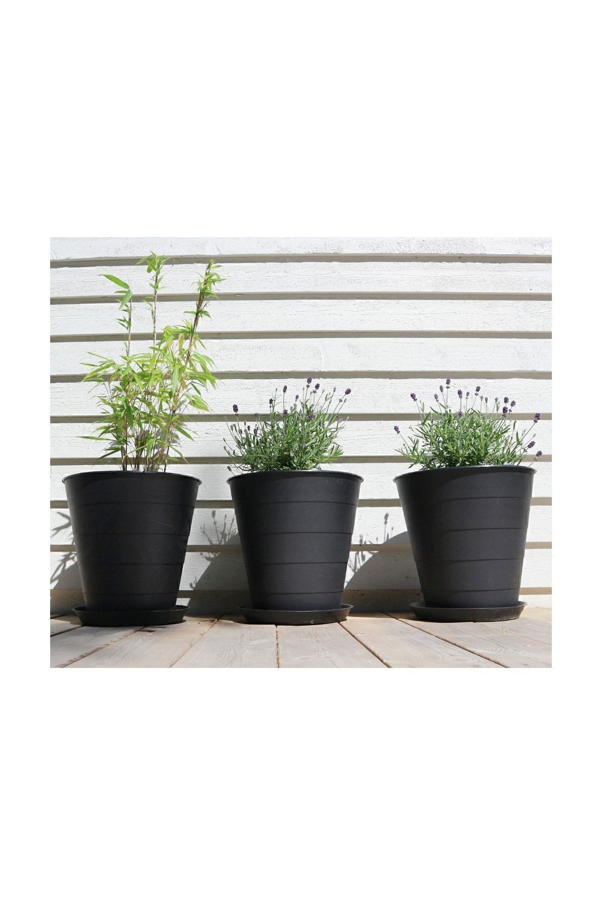 Çöp Kutusu Saksı Siyah 10 Lt