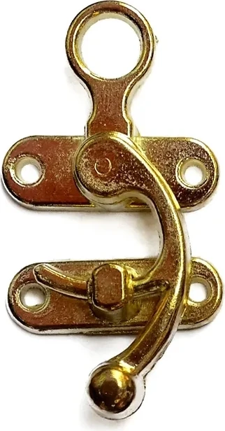 Kancalı Yay Gözü, Ahşap Kutu Klipsi - Küçük, Sarı, 100 Adet