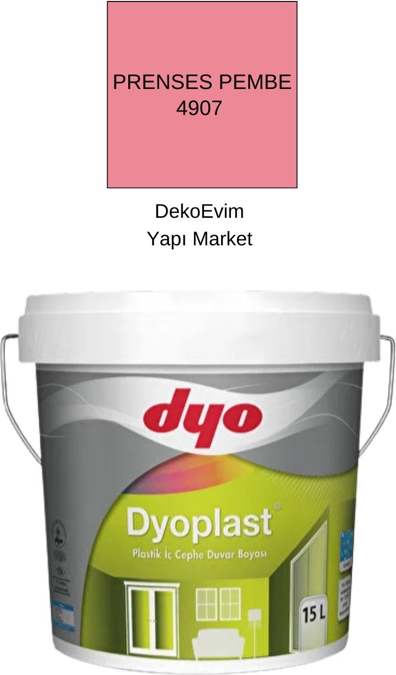 plast Plastik Iç Cephe Duvar B. Prenses Pembe 15 Lt.