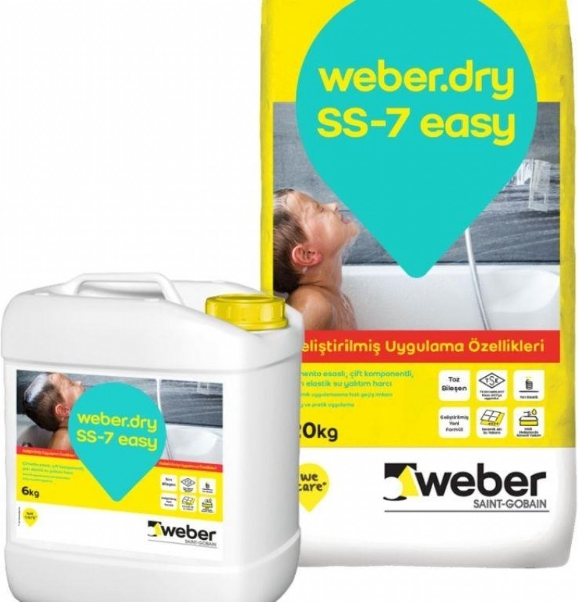 Dry Ss7 Elastik Su Yalıtım Harcı 26 kg (20KG+6 kg Set)