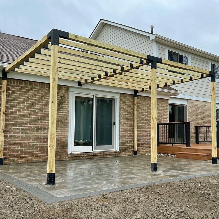 Denizwelder Pergola Seti Çardak Teras Garaj kış bahçesi Için Metal 100X100X2.5 mm 8parça