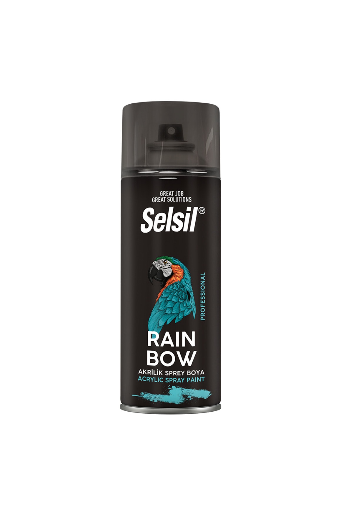 SELSİL RAİNBOW AKRİLİK SPREY BOYA 400 ML GÜMÜŞ GRİ RAL 7001 12'Lİ YENİ DİZAYN