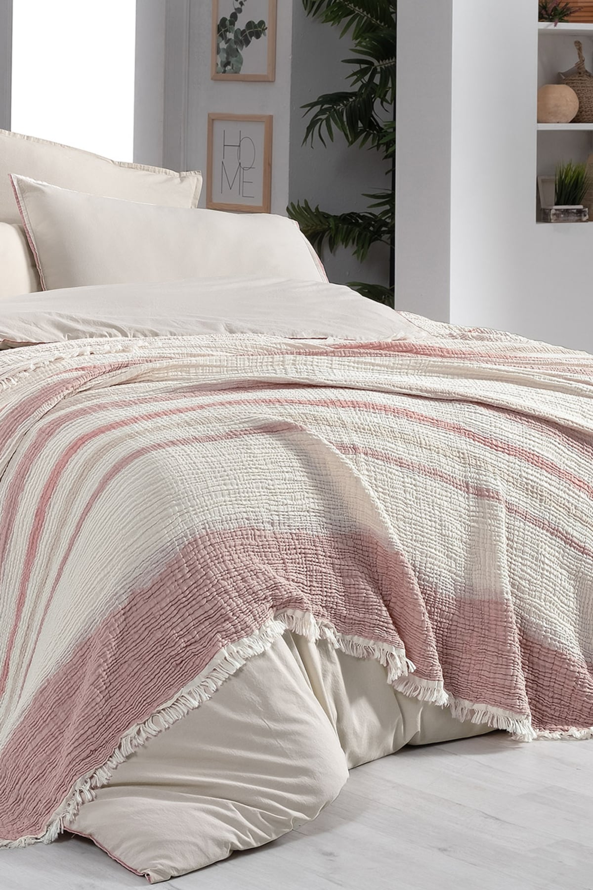 Ribera Tek Kişilik %100 Pamuk Mood Comfort Nevresim Takımı ve Yatak Örtüsü Seti