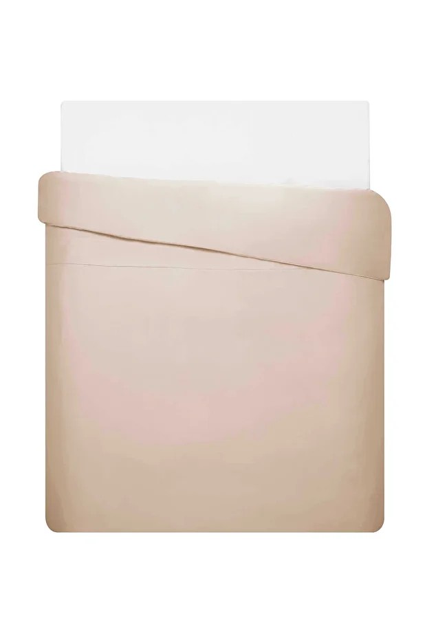 Mix&Match Pamuk Çift Kişilik Saten Nevresim Kılıfı Camel