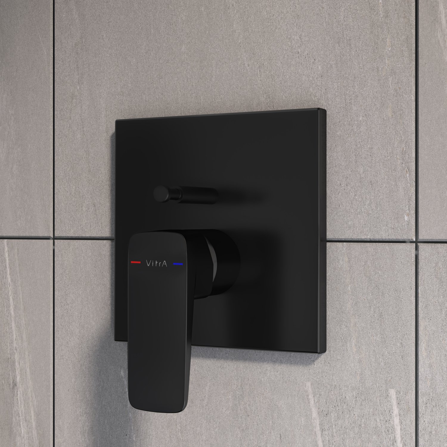 Root Square A4282836 Ankastre Banyo Bataryası, Mat Siyah