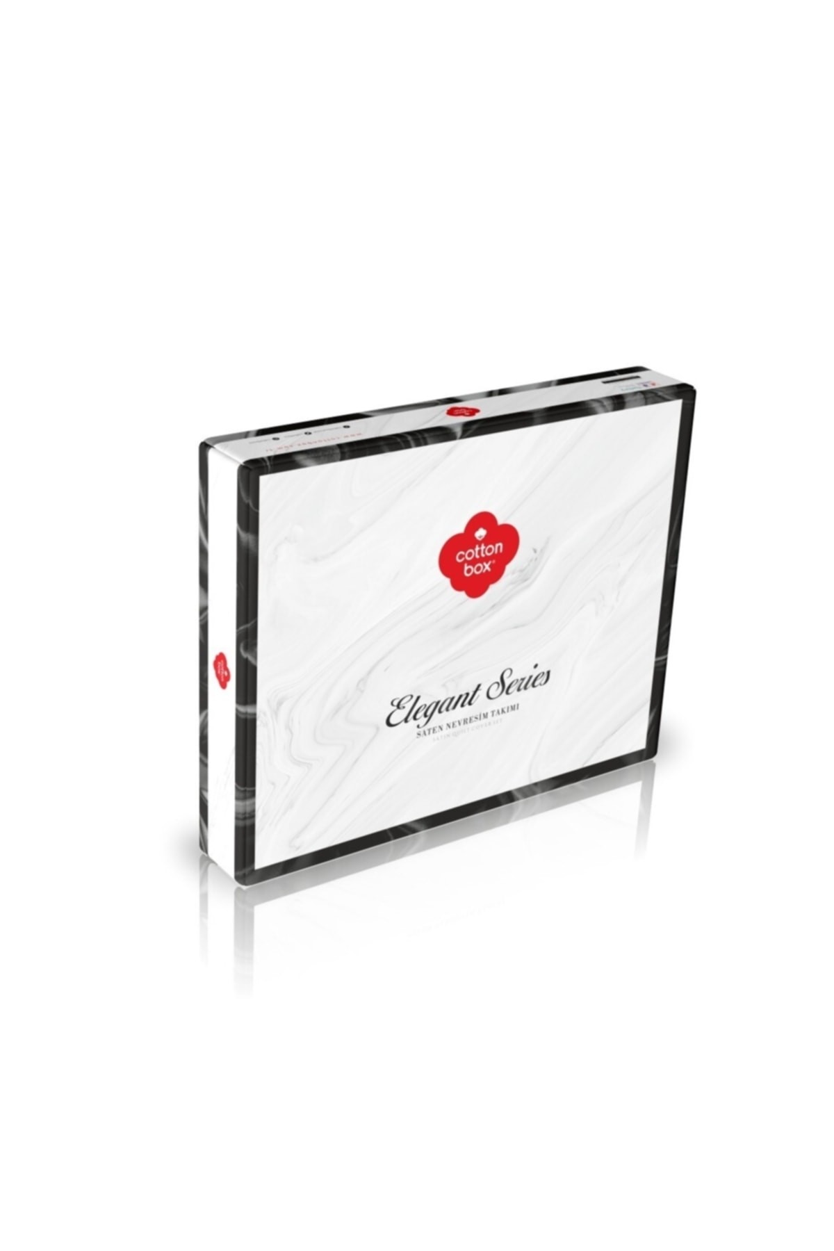 Elegant Stripe Saten Çift Kişilik Nevresim Takımı Mavi