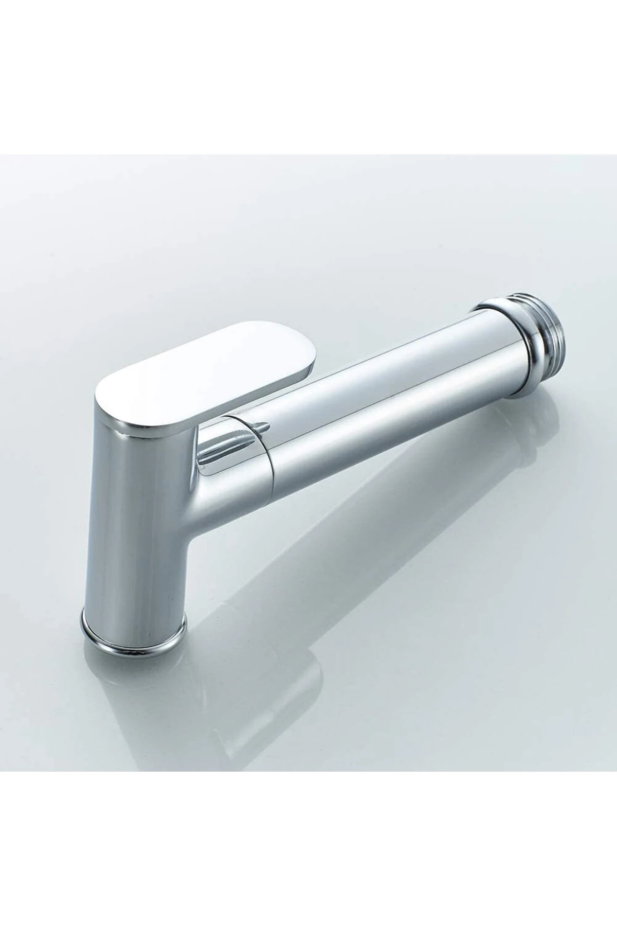 Spiralli Taharet El Duşu 1/2 - 3/8 Çift Çıkışlı Musluk Seti Tuvalet Duş Spreyi Shattaf Taharetmatik