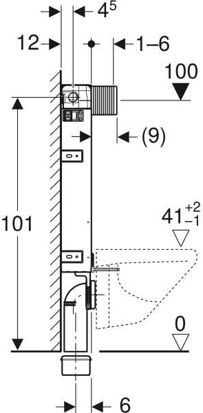 Geberıt Gömme Rezervuar Alpha-12 cm Kombifix 110.233.00.1