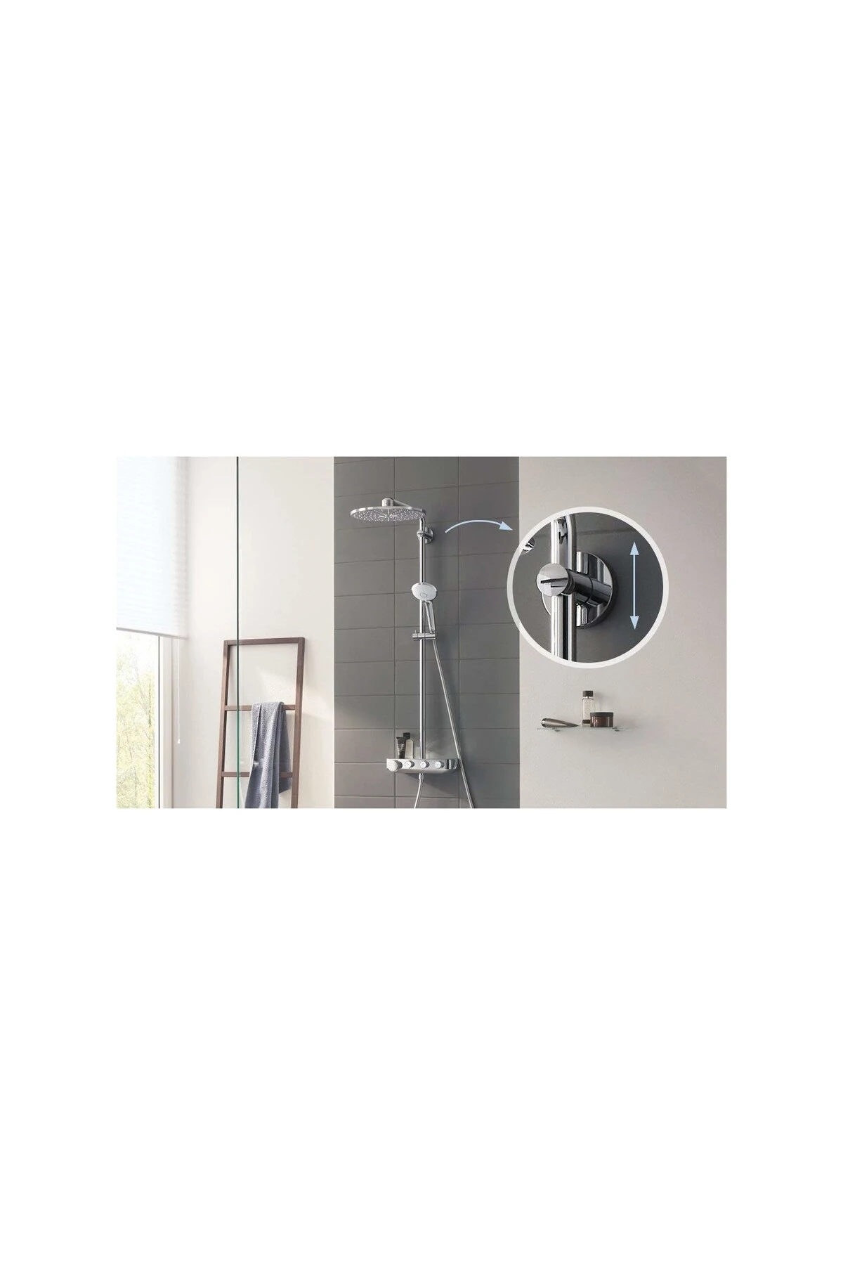 Euphoria SmartControl System 260 Mono Duvara Monte Termostatik Bataryalı Duş Sistemi - 2650900