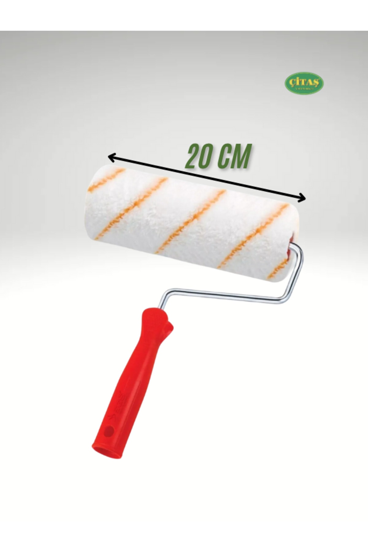 20 CM KIRMIZI TAVAN BOYASI - DUVAR BOYASI İÇİN SATEN RULO BADANA RULOSU