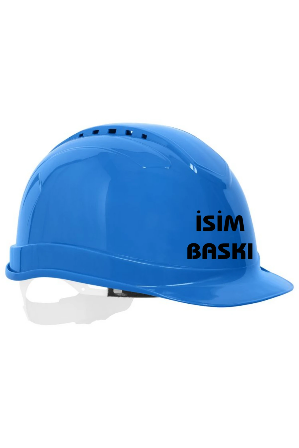 Essafe Baret İsme Özel Baskılı  Hava Delikli – Kulaklık Takılabilir Manuel Ayarlamalı Baret