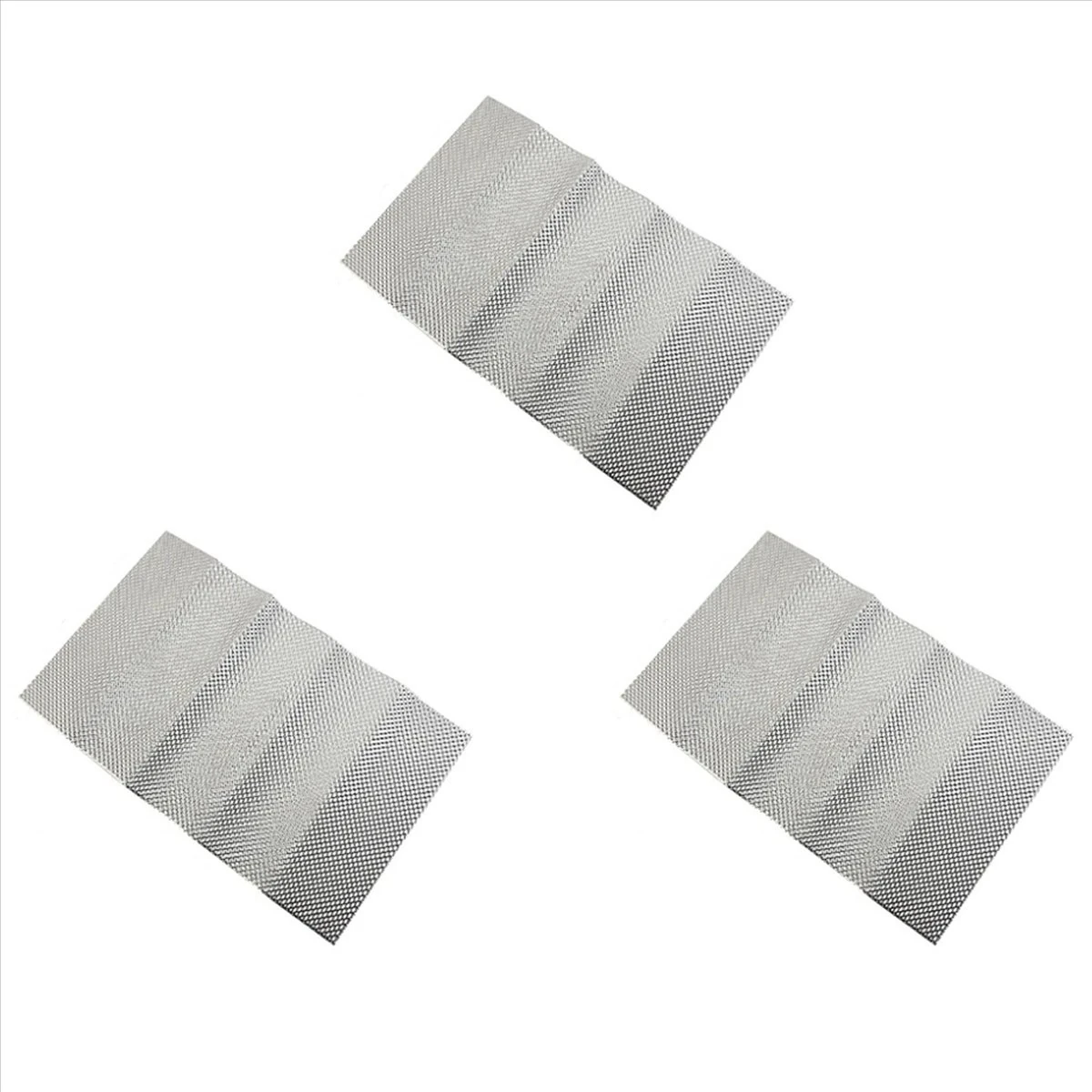 3x Kabartmalı Alüminyum Isı Kalkanı Egzoz Borusu Isı Kalkanı ve Otomobil Genel Isı Yalıtım Alüminyum Plaka (Yurt Dışından)