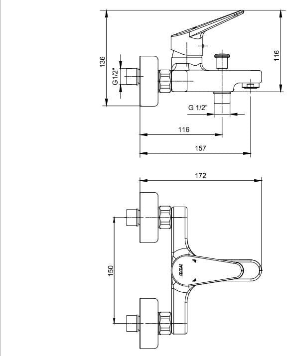 Spylos Banyo Bataryası + Fırat Mafsallı Duş Seti Banyo Üst Takımı