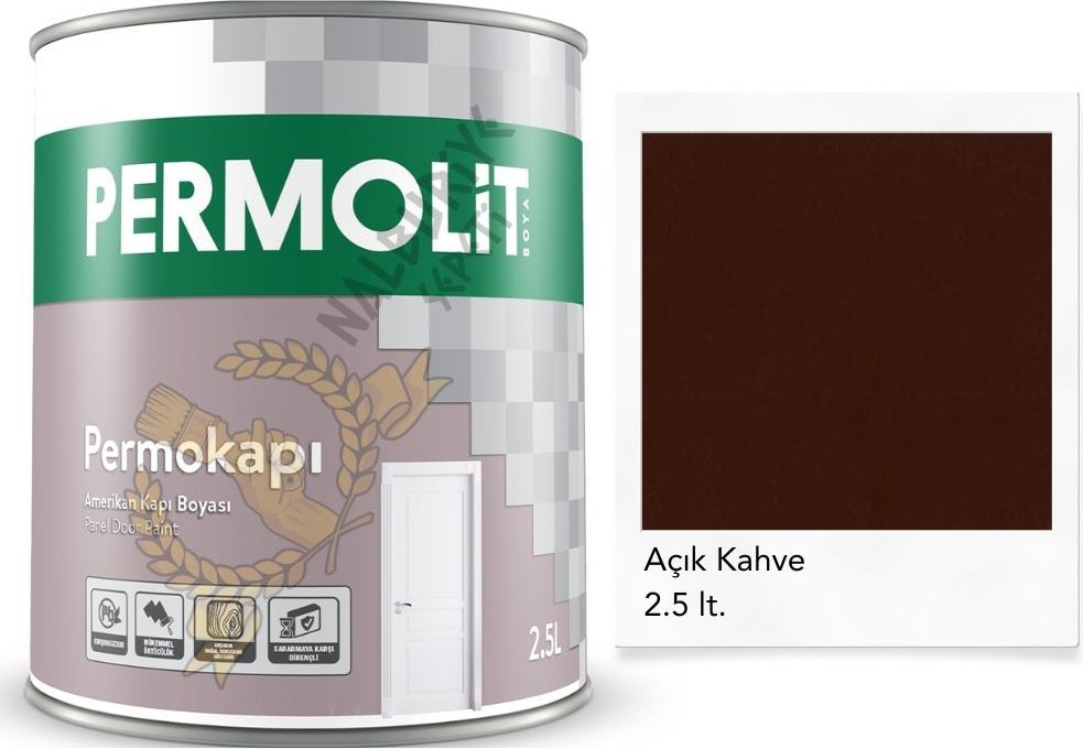 Sentetik Amerikan Panel Kapı Boyası Açık Kahve 2.5 Lt.