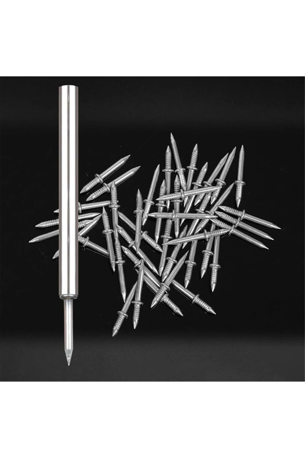 Çift Yönlü Çelik Paslanmaz Pervaz, Süpürgelik, Duvar ve Alçıpan Çivisi 100 Adet