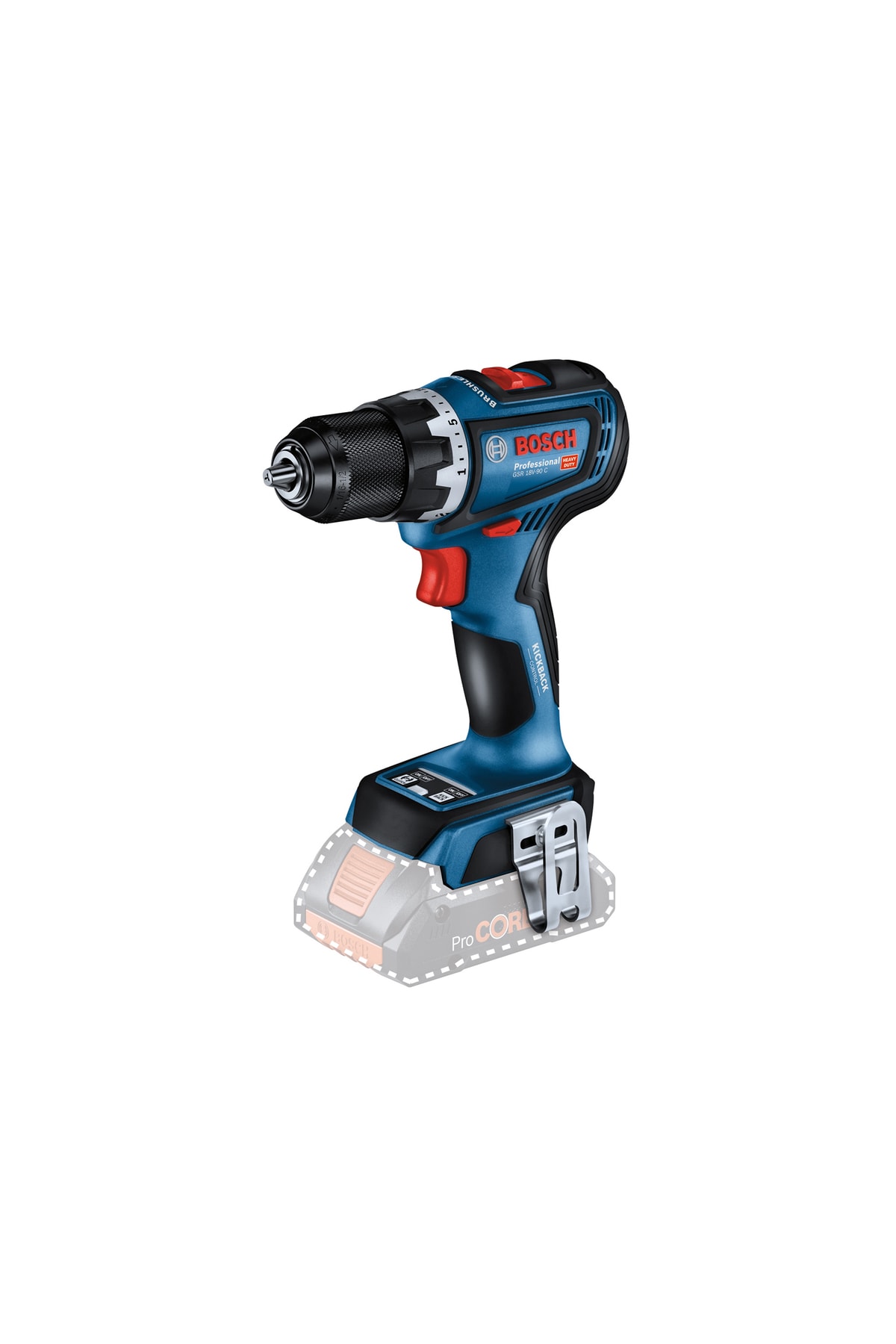 BOSCH Gsr 18v-90 C Kömürsüz Şarjlı Matkap 18 Volt (akü Ve Şarj Aleti Hariç)