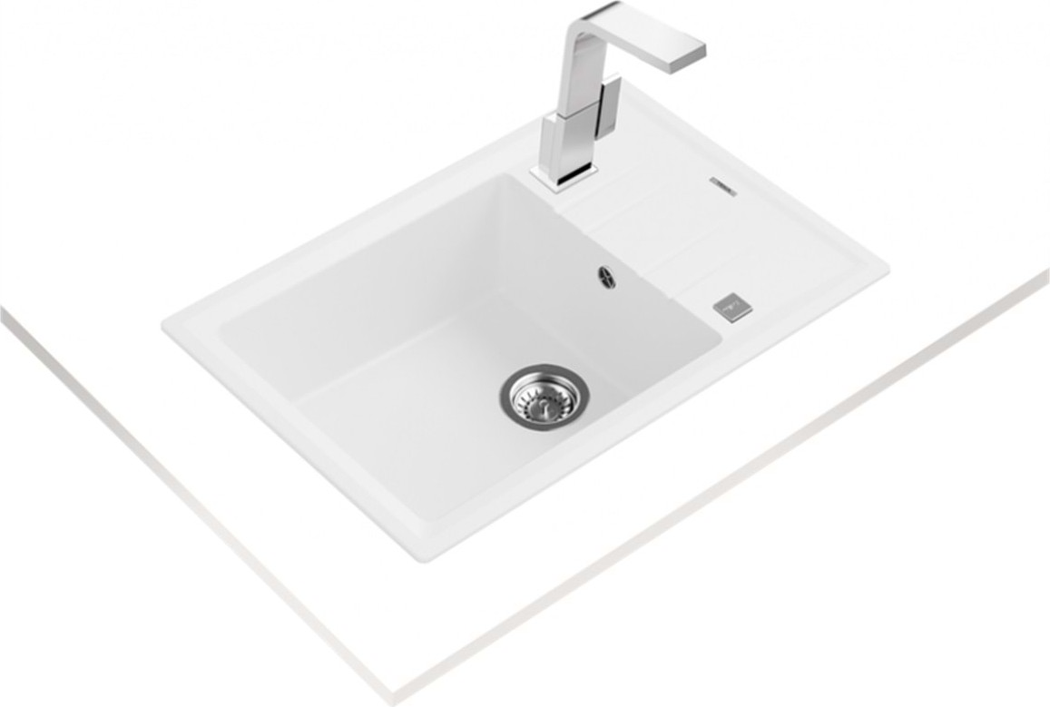 115330033 Stone 60 S-Tg White Granit Eviye
