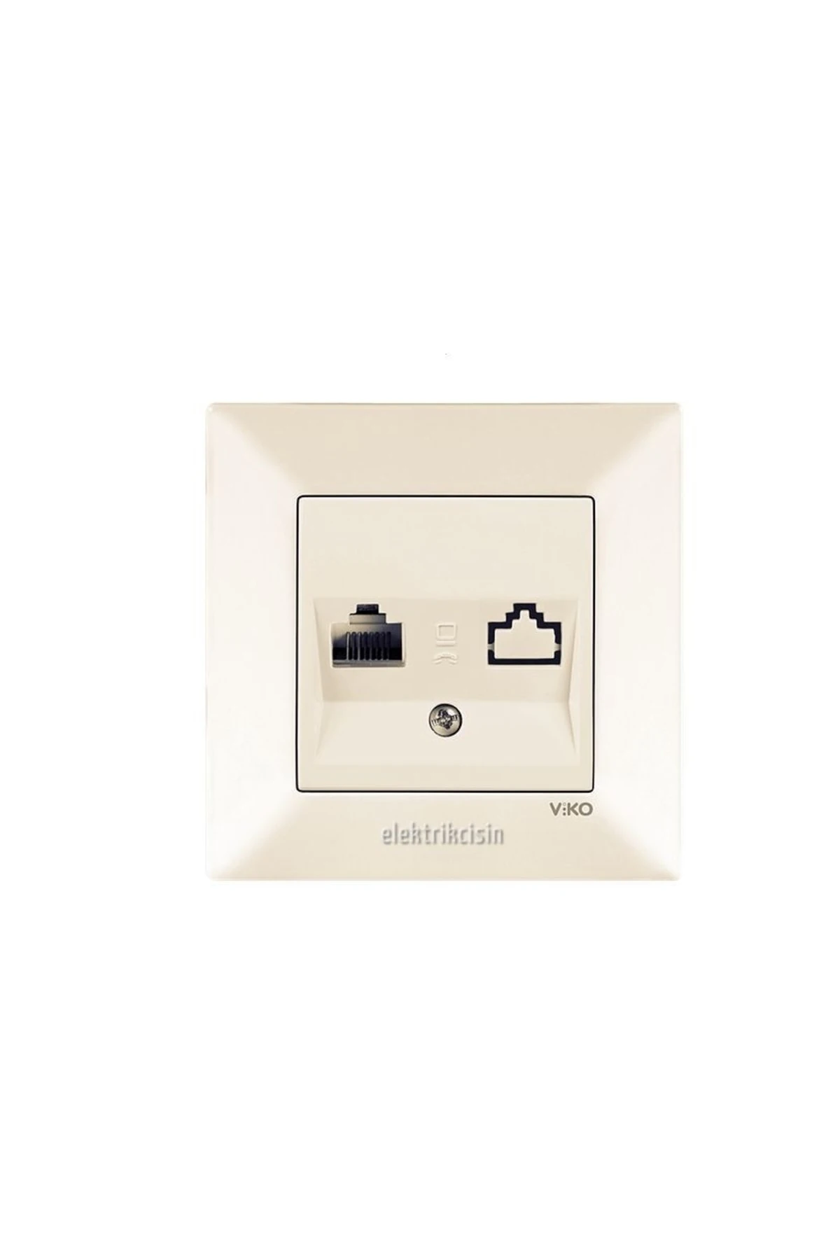 Meridian Krem Tekli Data Prizi (rj45) (cat6) (çerçeve Hariç) 5 Adet