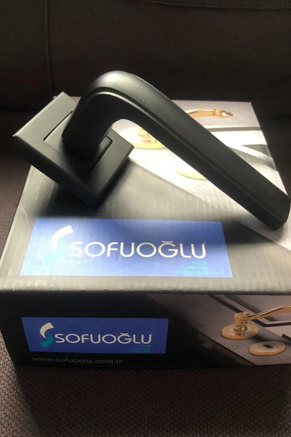 Paslanmaz Çelik Siyah Kare Kapı Kolu Takım, Şık ve Dayanıklı Tasarım