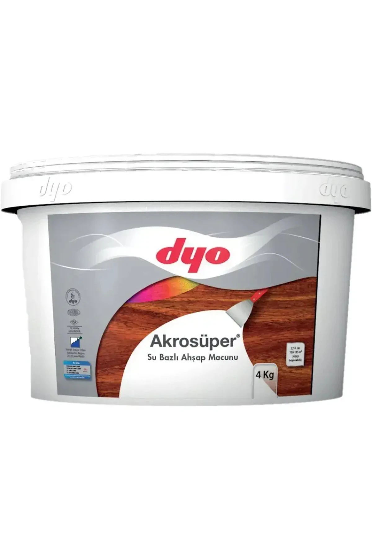 Dyo Akrosüper Ahşap Macunu Tamir Macunu 4 Lt
