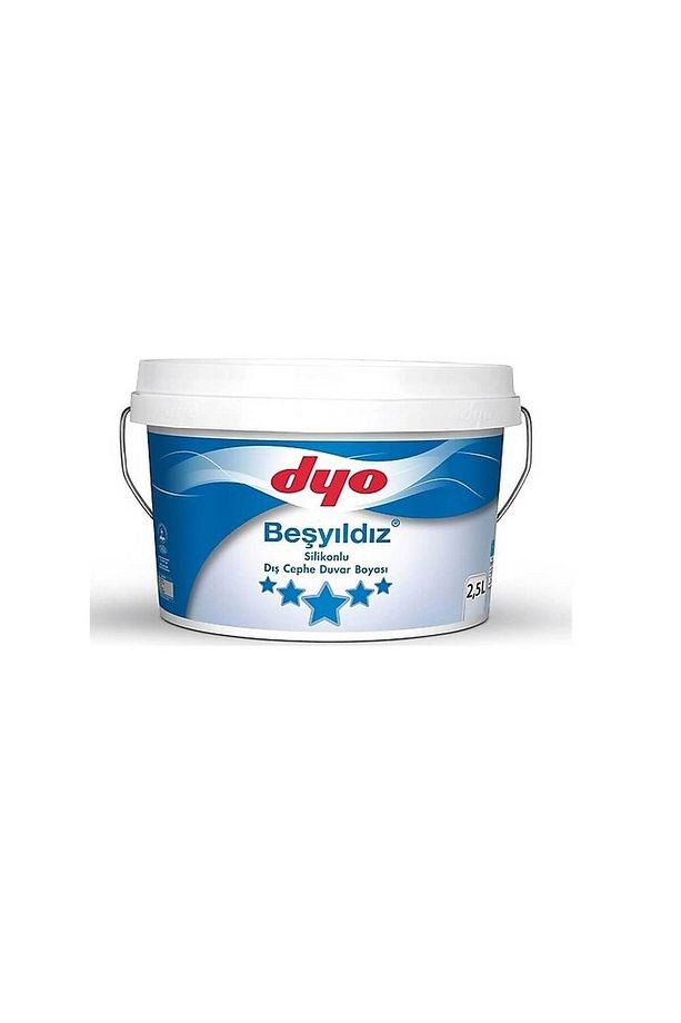 BEŞYILDIZ SİLİKONLU DIŞ CEPHE BOYASI BEYAZ 2,5LT
