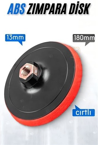Modacar 180 mm Cırtlı Zımpara Disk Pasta Cila Sünger Tabanı