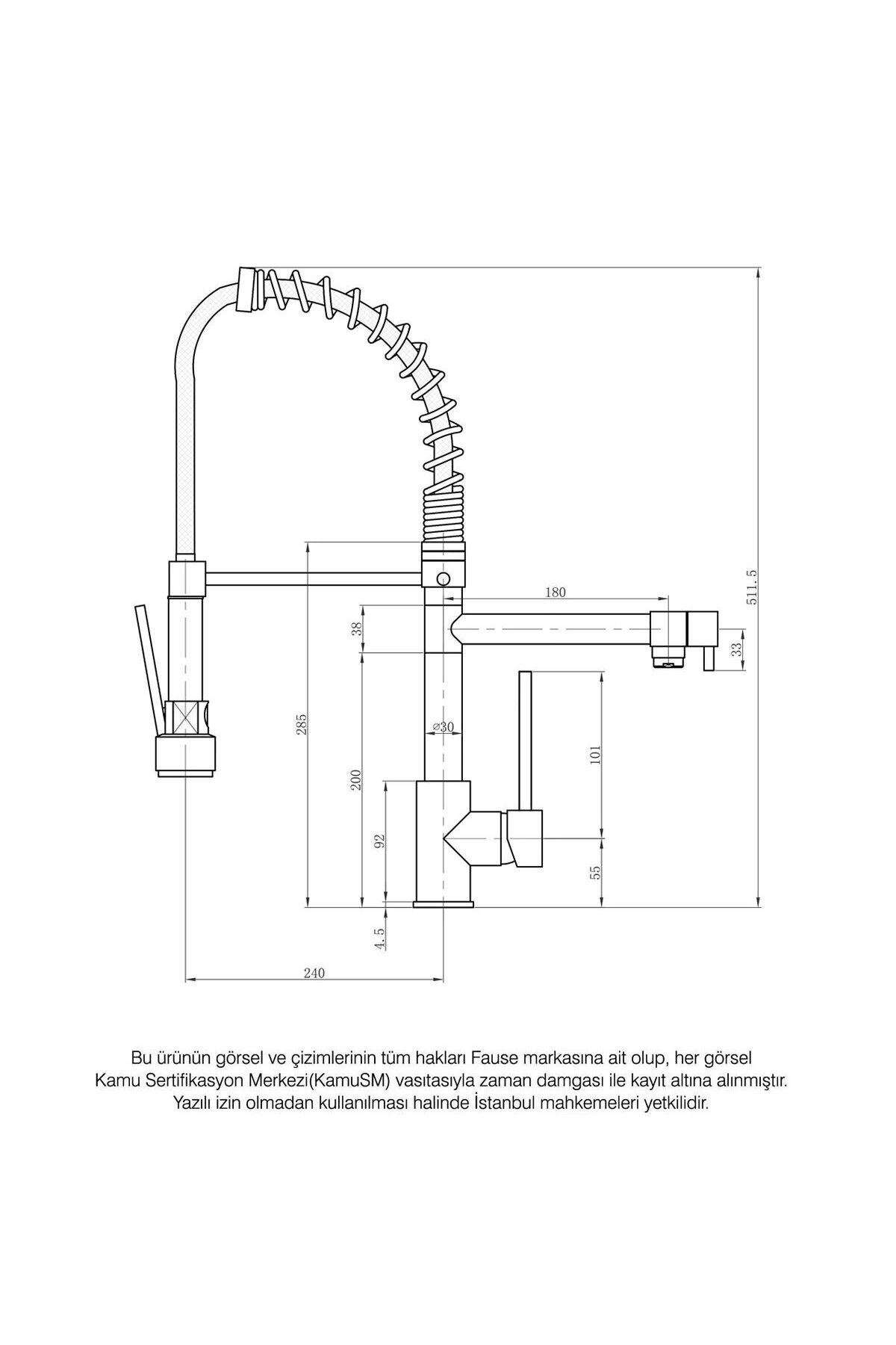 Endüstriyel Çiftli Eviye Bataryası Çift Çıkışlı KEE102