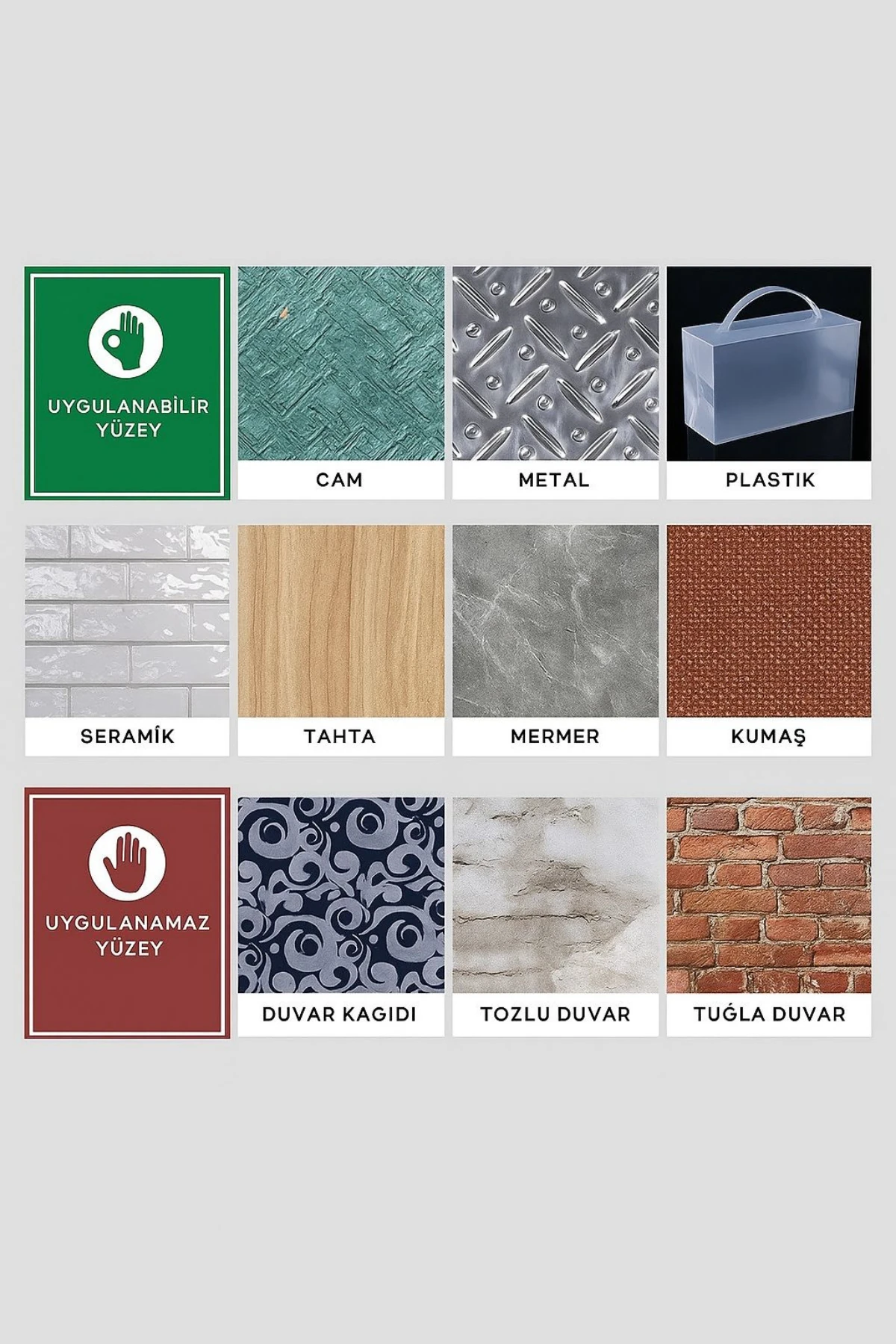 Yüksek Mukavemetli Çift Taraflı Doku Bandı Bant Nano Teknolojili