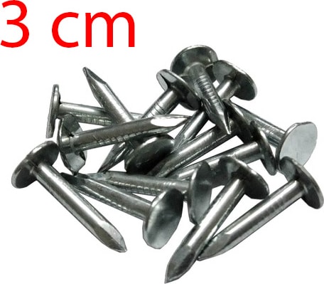 Şıngıl Çivisi - Shingle Ahşap Ağaç Çivisi Membran Çivisi Kalın Başlı 3 cm 500 gr