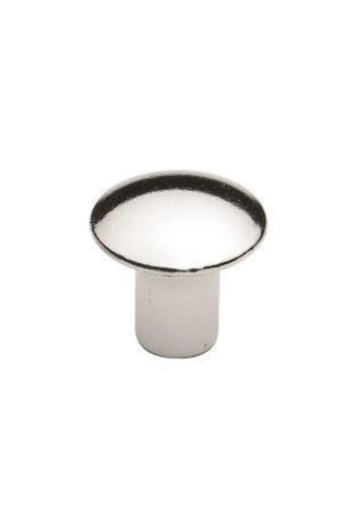 Küçük Düz Düğme Krom (5 Adet)