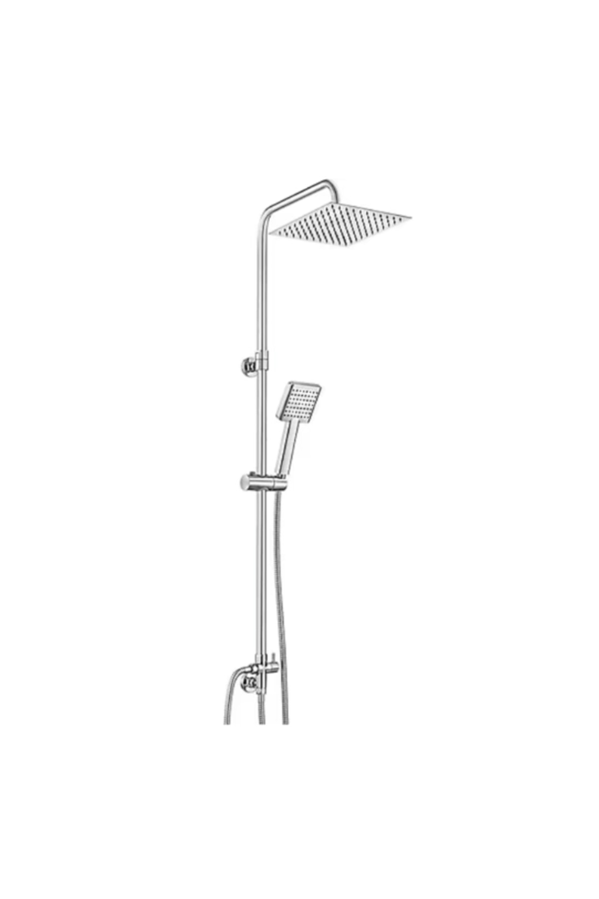 AR Efes İnce Banyo Kare Takım Duş Kolonu Tepe Duş Seti 102158050