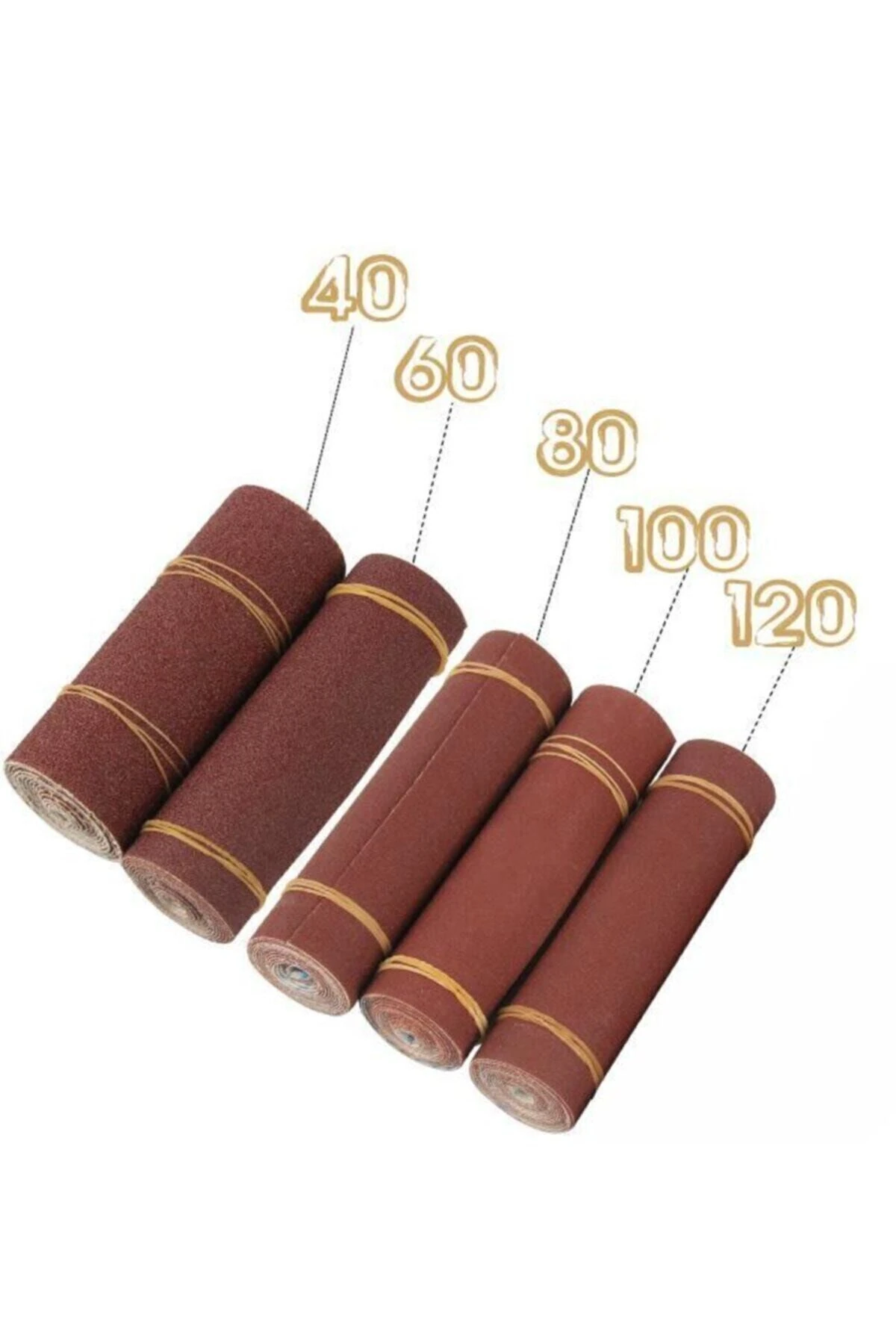 80 Kum (0,5 METRE) Bant Rulo Zımpara Ahşap Metal Zımparası