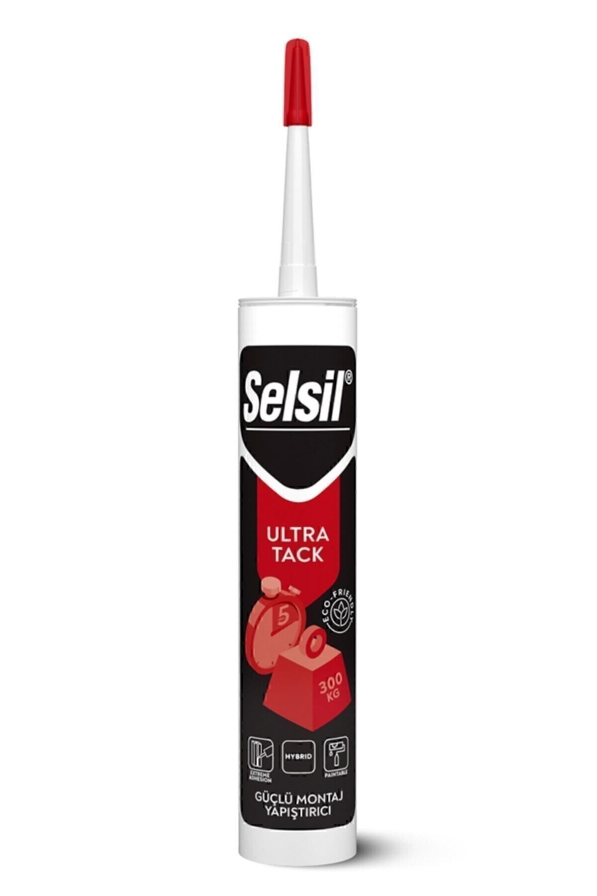 SELSİL 290ml Ultra Tack Korniş Yapıştırıcısı Ve 300 Kg Ağırlık Taşıyan Hybrid Çok Güçlü Yapıştırıcı 290 ml