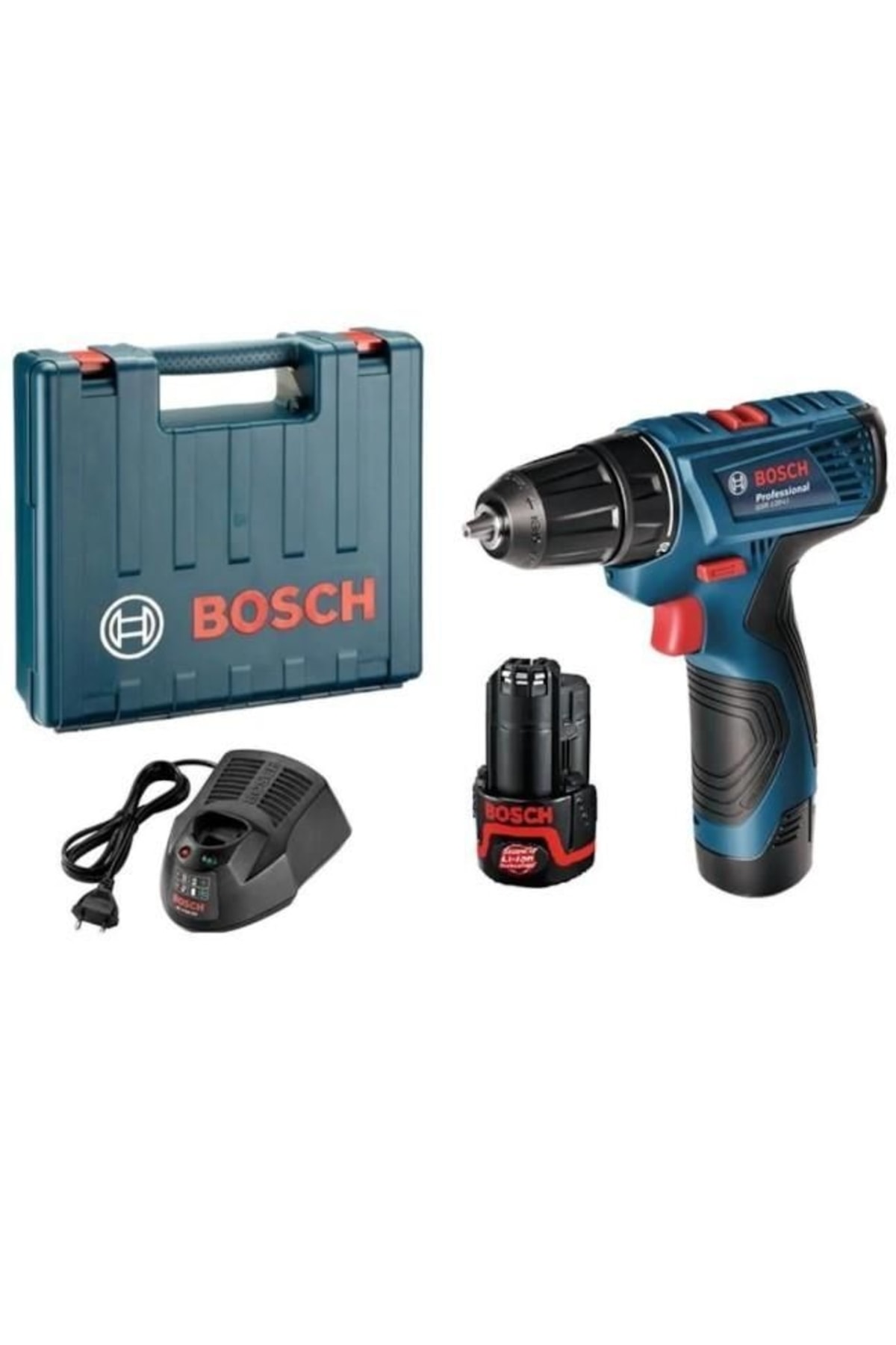 BOSCH Gsr 120-li 12v 2 Ah Li-ion Çift Akülü Darbesiz Delme Vidalama - Adm-krl