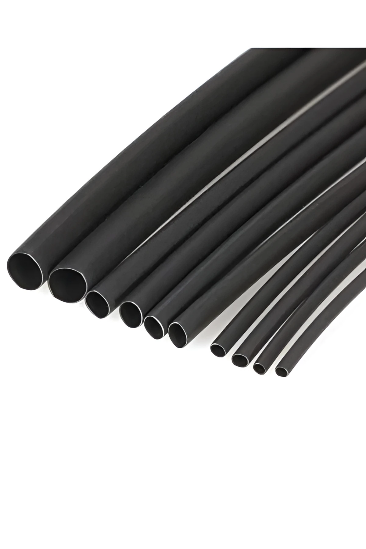 1 Metre 9,5mm Siyah Isı İle Daralan Makaron Kablo Izolasyon