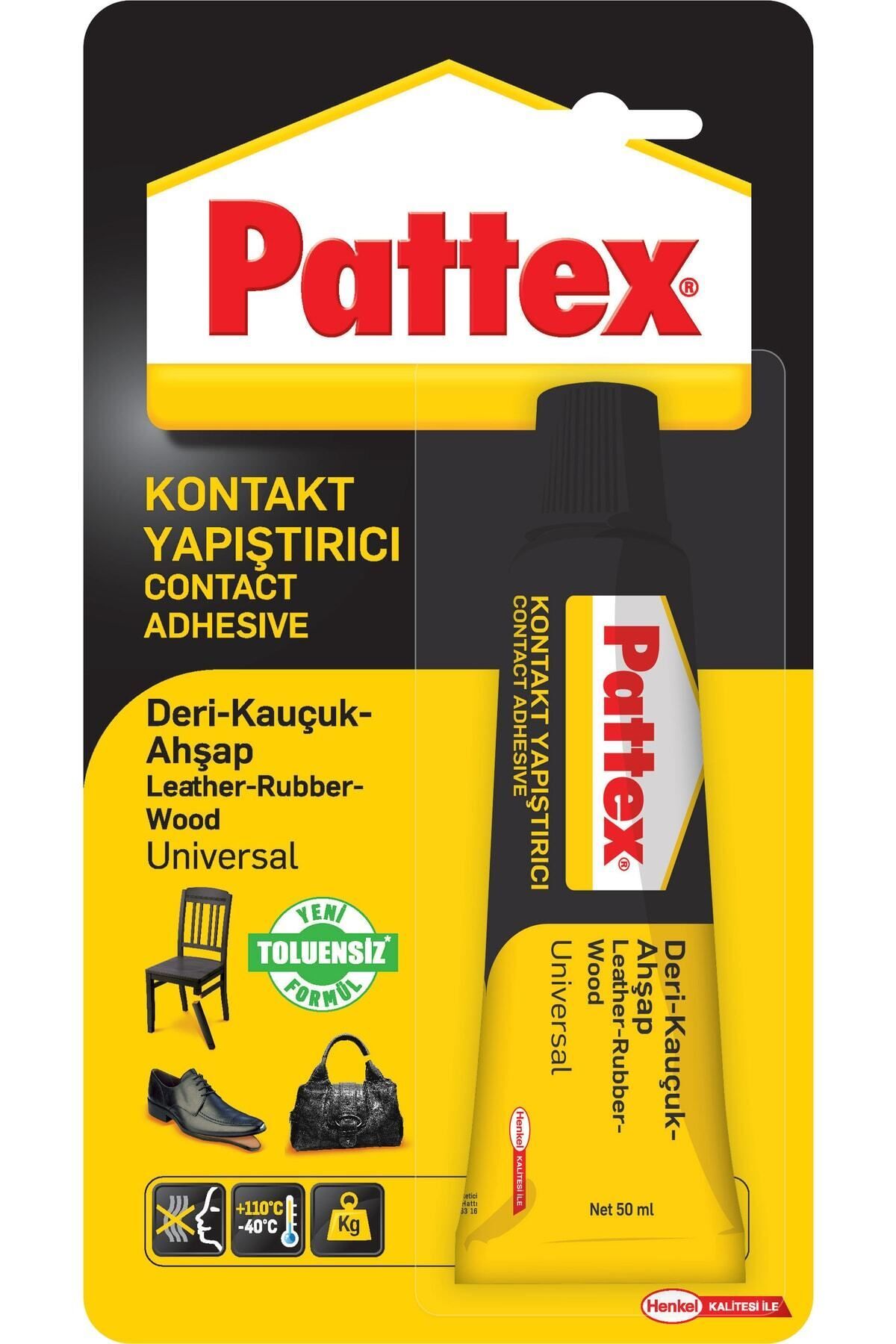 Universal Çok Amaçlı (deri , Kauçuk , Ahşap ) Kontakt Yapıştırıcı 50 gr