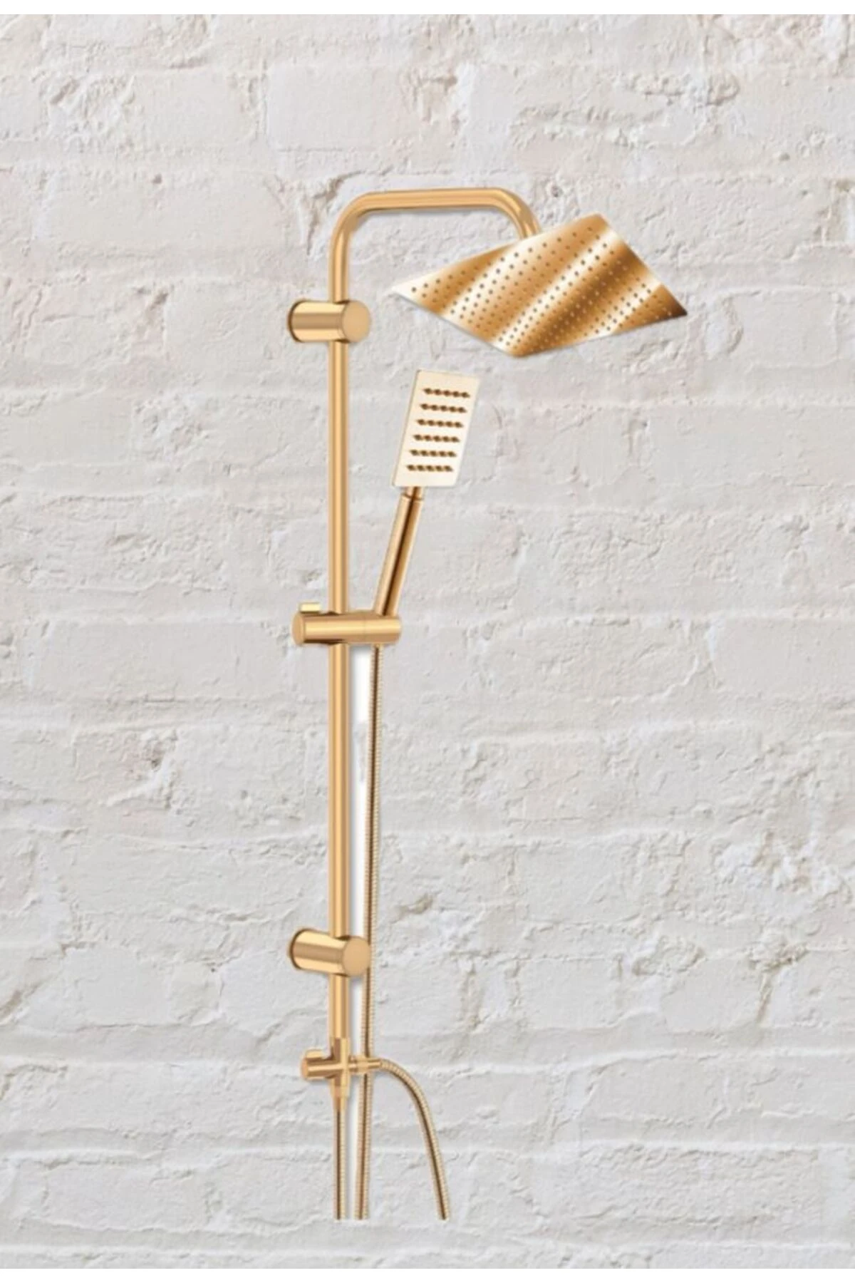 Dushlüx Altın Paslanmaz Tepe Duş Seti (Yüksek kalite)