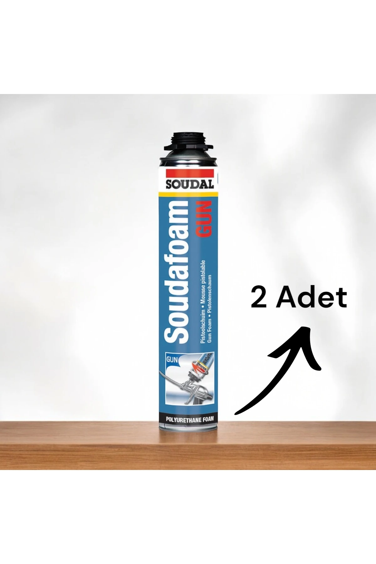 750 ml Soudafoam Pu Tabancalı Köpük 2 Adet Fiyatıdır