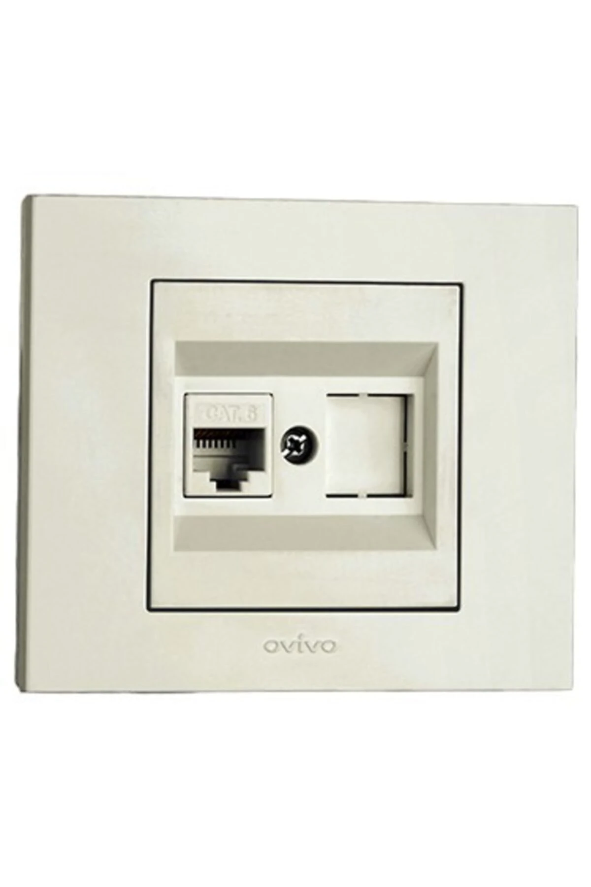 Grano Numeris Telefon Prizi Cat3 Beyaz Mekanizma Çerçeve