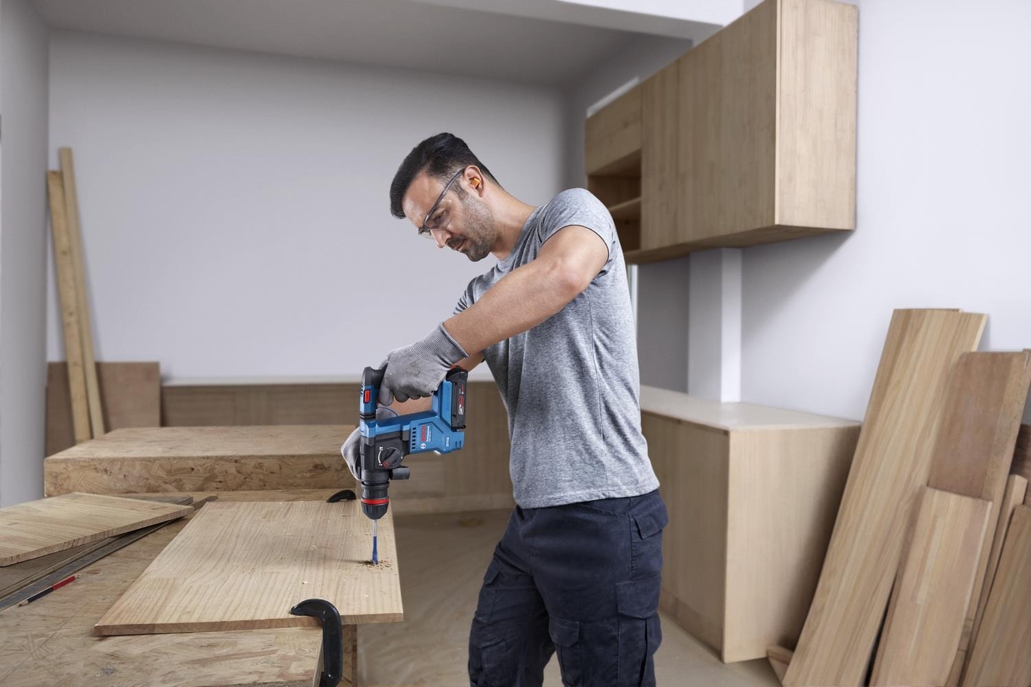 BOSCH Gbh 18V-18X One Chuck Akülü Kırıcı Delici Solo