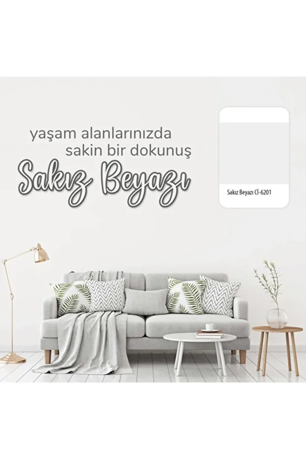 Elegans Antibakteriyel Küf Önleyici Tam Silinebilir Ic Cephe Boya Sakiz Beyazi