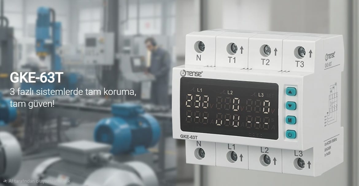 Trifaze Gerilim ve Akım Koruma Rölesi (63A)