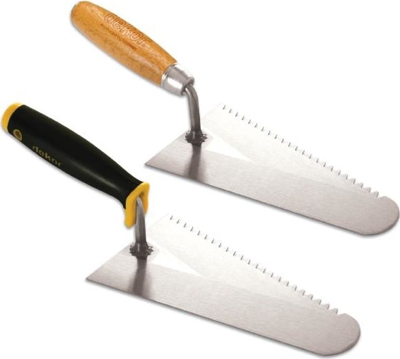 DEKOR Beyaz Tuğla Malası Plastik Saplı Yay Çeliği 22 Cm 376