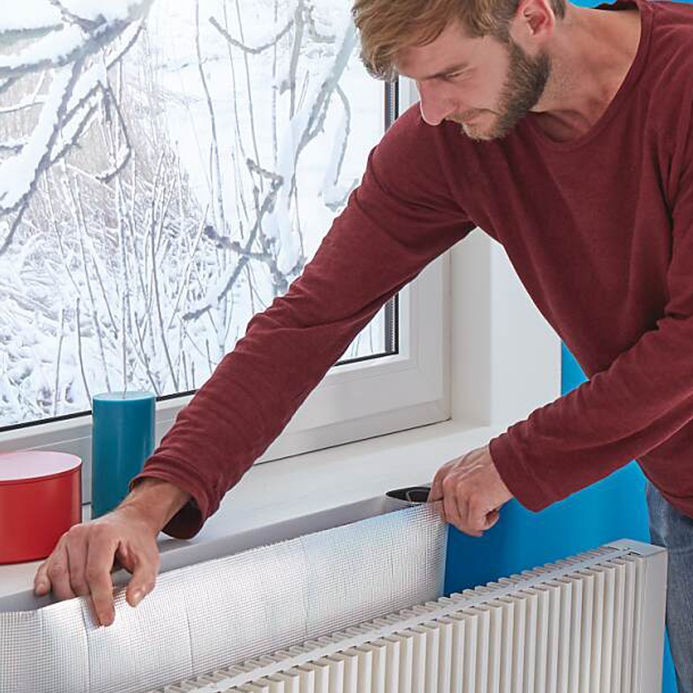 5 mt Kalorifer Radyatör Arkalığı Isı Yalıtımı İzalasyon Levhası Petek Arkası Alüminyum Folyo (1 Cm) 5 mt 1 cm