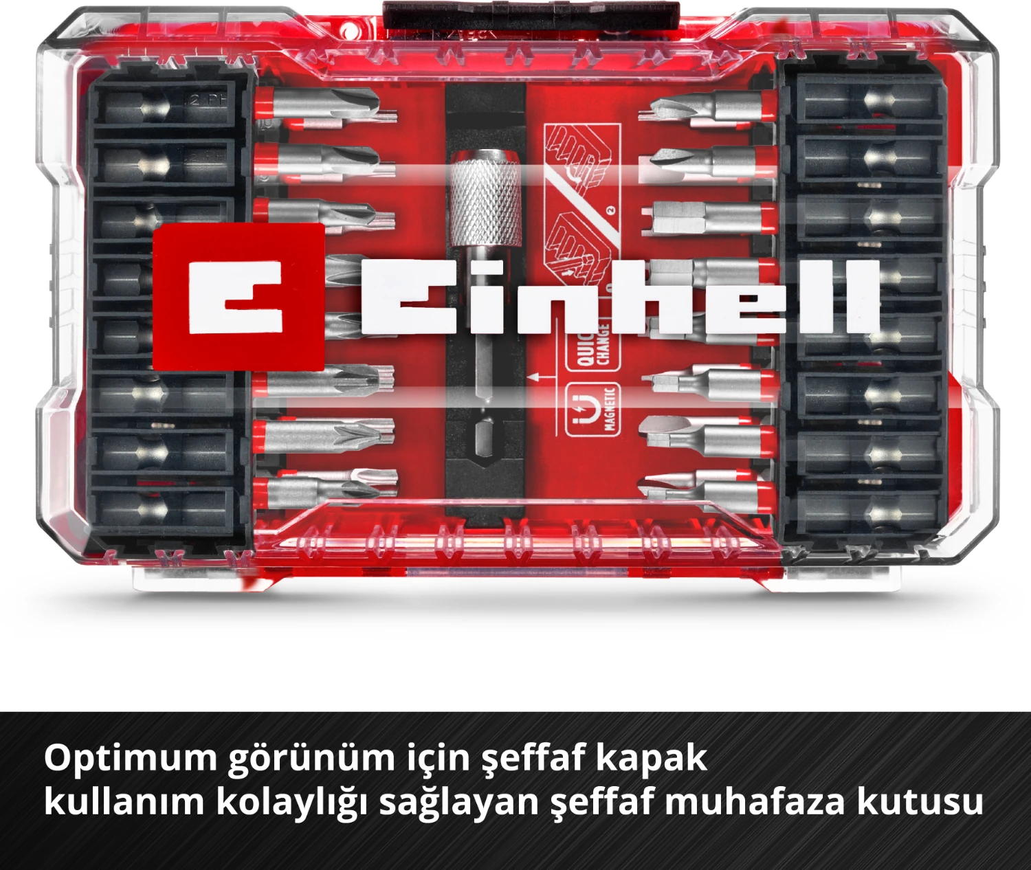 M-CASE 33 Parça Uç Seti (S2 Çelikten Yapılmış 50 mm Uçlu Akülü Vidalamalar Ve Elektrikli Matkaplar İçin, Karbon Çeliğinden Yapılmış Hızlı Değiştirilebilir Uç Tutucu, Saklama Kutusu) - 49118903