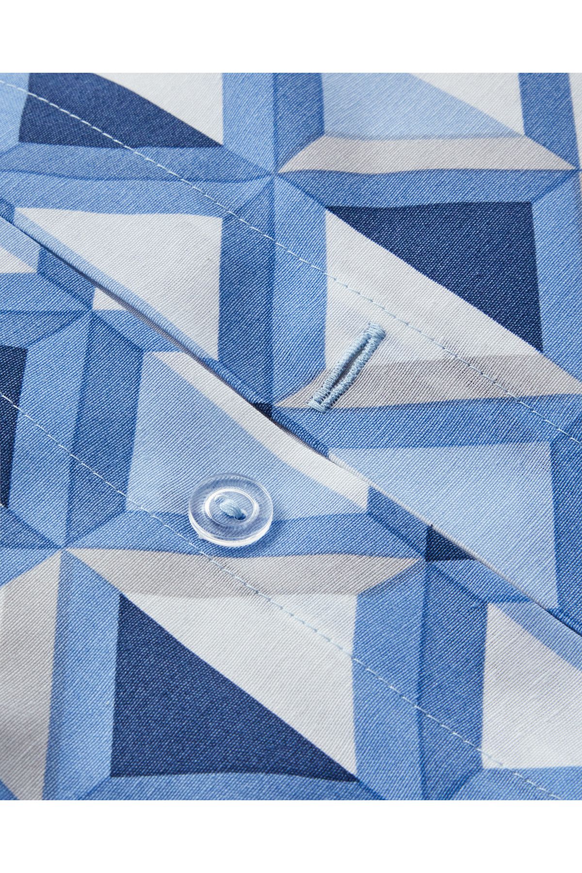 Mini Argyle Çift Kişilik Nevresim Takımı Mavi