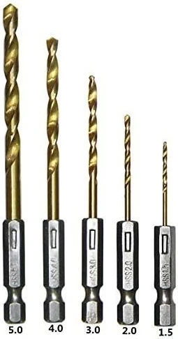 Şarjlı Matkap Ucu Şarjlı Tornavida Ucu 5 Parça Set Vidalama Matkap Uc Seti