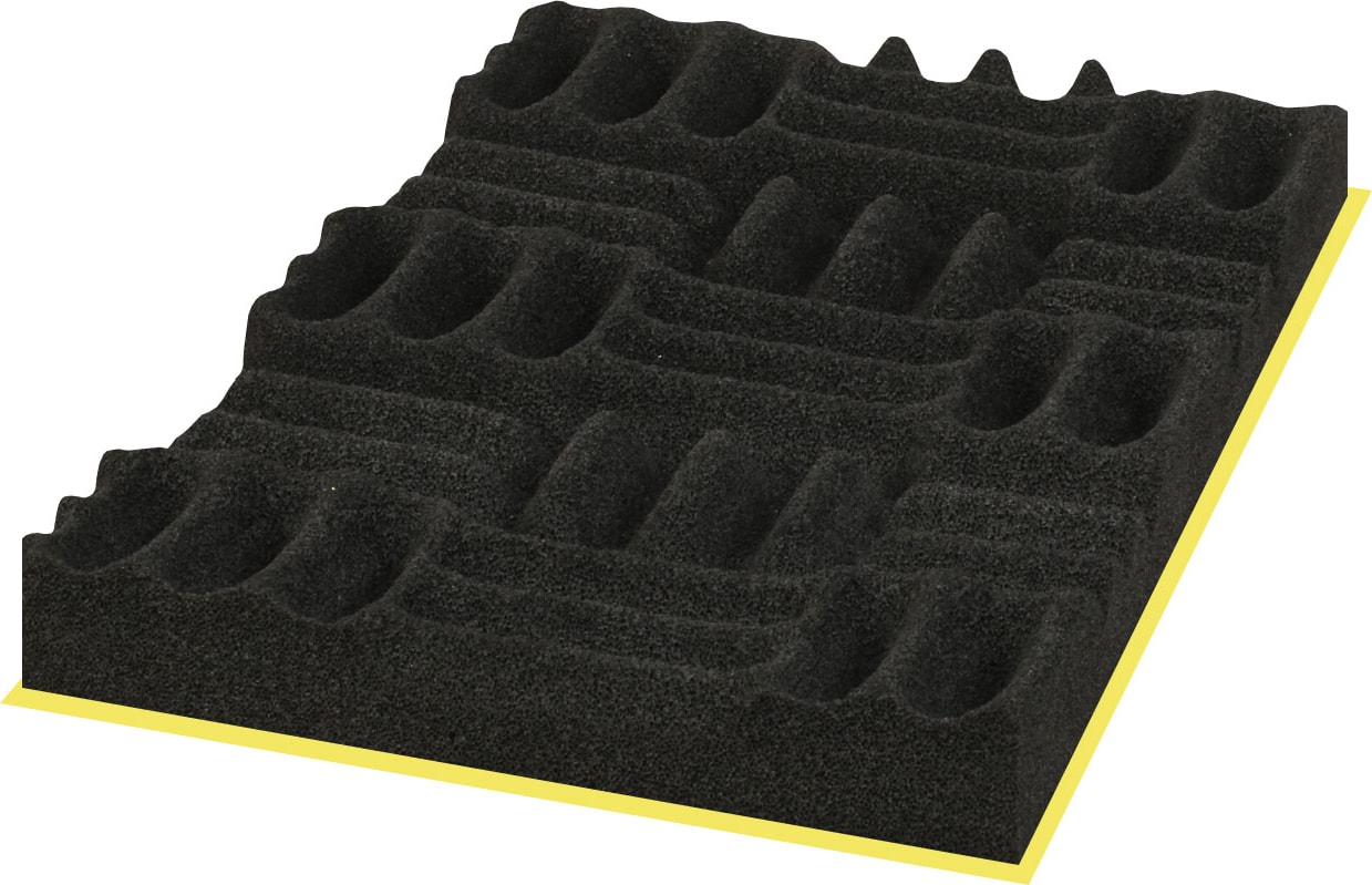 Ses Yalıtımı Akustik Labirent Sünger Yanmaz Yapışkanlı 30MM 60 Dns 50X50