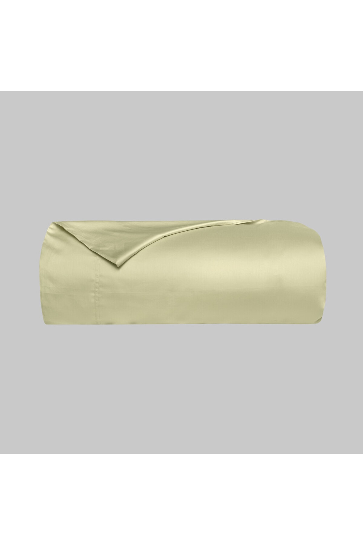 Monochrome %100 Pamuk Saten Nevresim Çift Kişilik-Lemon Cream