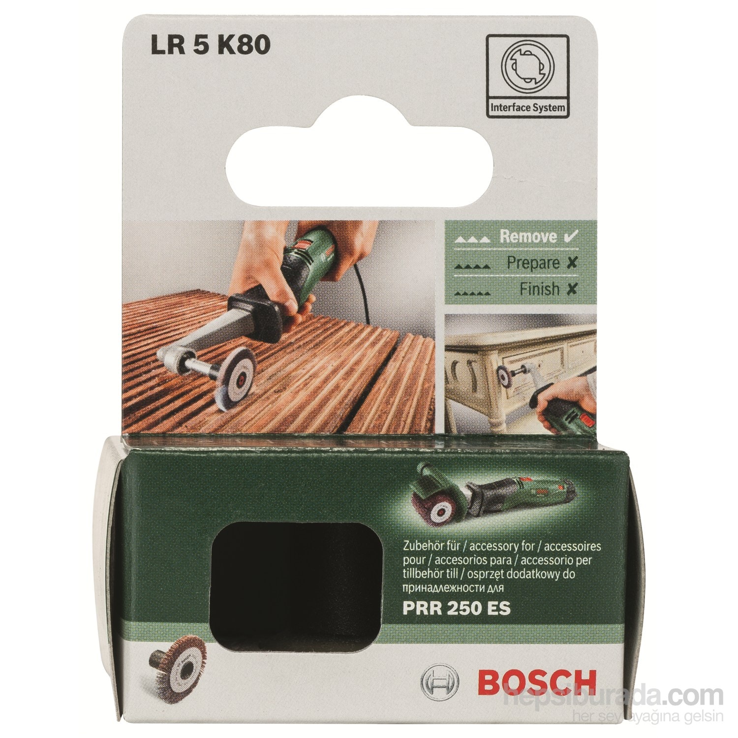 BOSCH Prr 250 Es Rulo Zımpara Aksesuarı - 5 Mm, 80 Kum